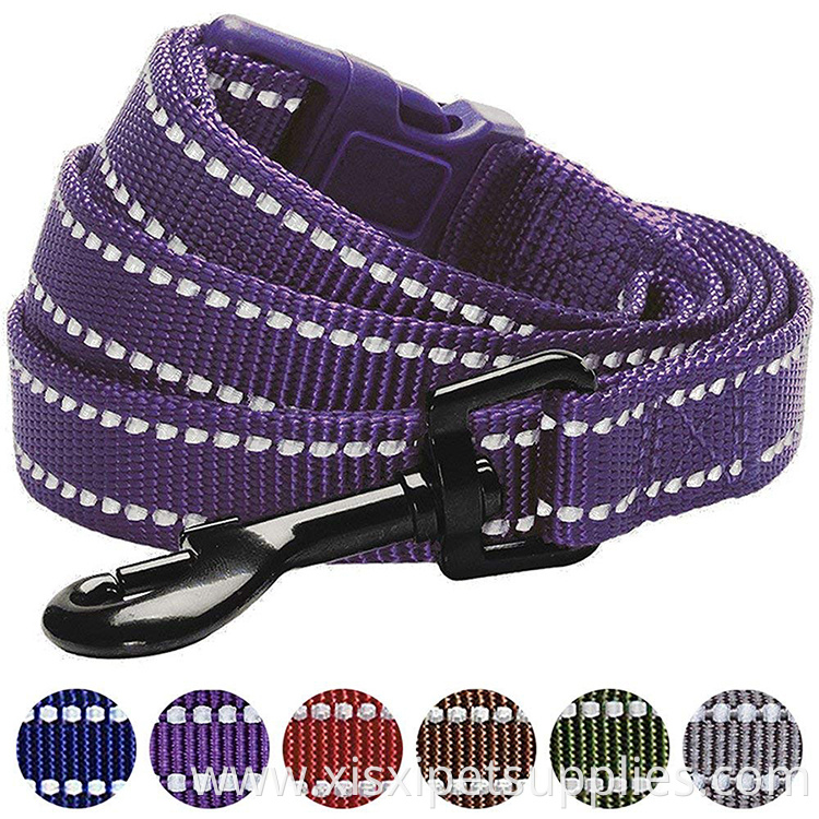 Durable Reflctive Dog Leash 150 cm x 2cm in Mahogany Brown, Medium, Leads for Dogs, Matching Collar Available Separately